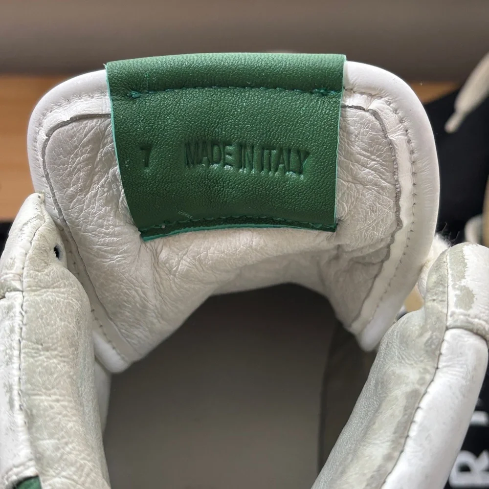 Rhude White and Green High-Top Sneakers - Picture 5 of 5